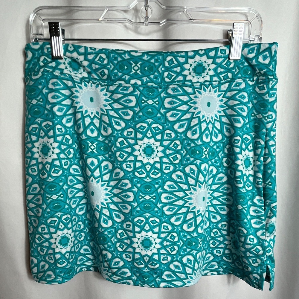 Tranquility Clothing‎ Women's Tennis/Pickleball/Golf Skort Teal/White Medium